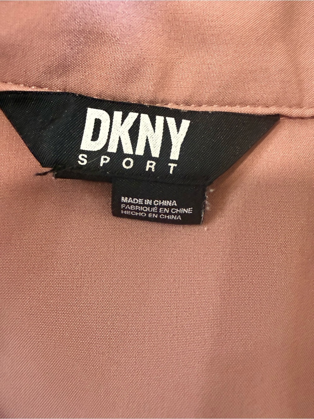 DKNY Sport Pink Stretch Button Down Shirt Long Sleeve - Picture 5 of 9